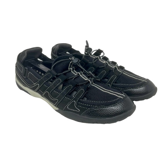 Clarks Fiana Coast Fisherman Sandal Women's Sz 9 1/2 Black 8.2.4#K.6.7 - Picture 4 of 12